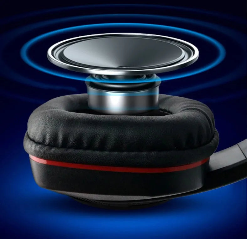 Black wired gaming headset with over-ear cups and a straight 6.3mm audio plug on a 1.2m cable.