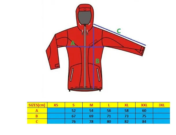 Polyester mountaineering sport jacket in black for hiking and climbing
