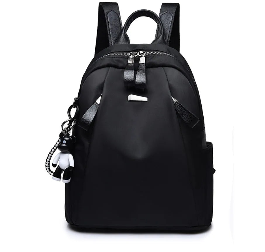 Medium Oxford cloth rucksack with double straps and internal phone compartment