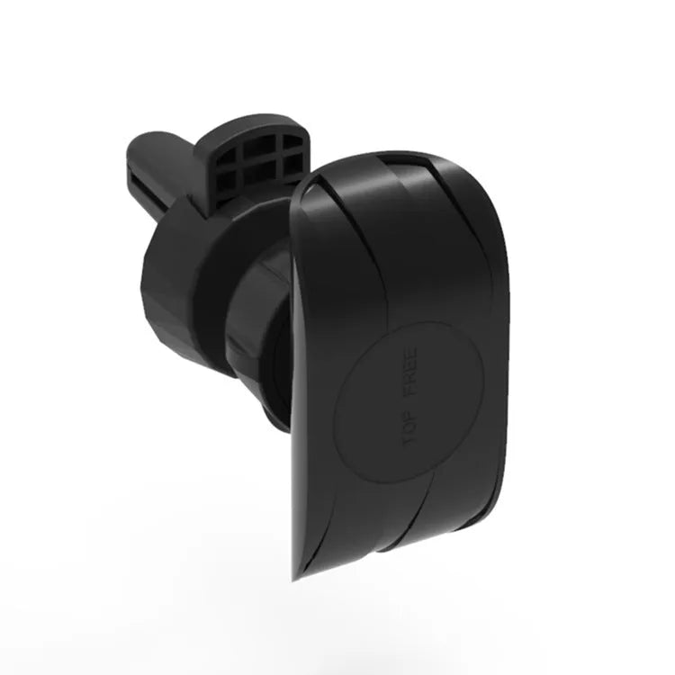 Glory black car phone holder mounted on vehicle air vent holding smartphone