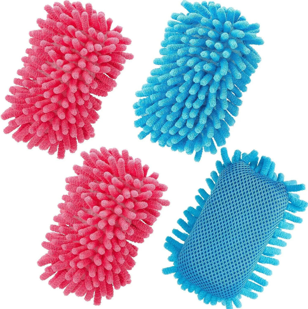 Chenille strong magnetic blackboard eraser in grey, blue, pink, rose red, fluorescent green, violet, yellow 12x8x4 cm