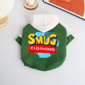 Green cotton dog coat for large dogs, sizes L to 4XL, for autumn and winter