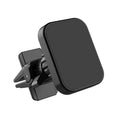 Black car phone holder with magnetic mount for air conditioning vents