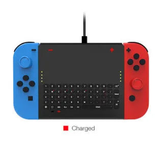 Black felt storage pouch for Nintendo Switch console with game card slots open