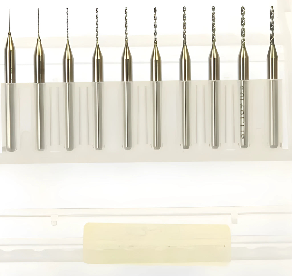 Set of imported tungsten carbide micro engraving bits for electronics and PCB processing