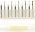 Set of imported tungsten carbide micro engraving bits for electronics and PCB processing