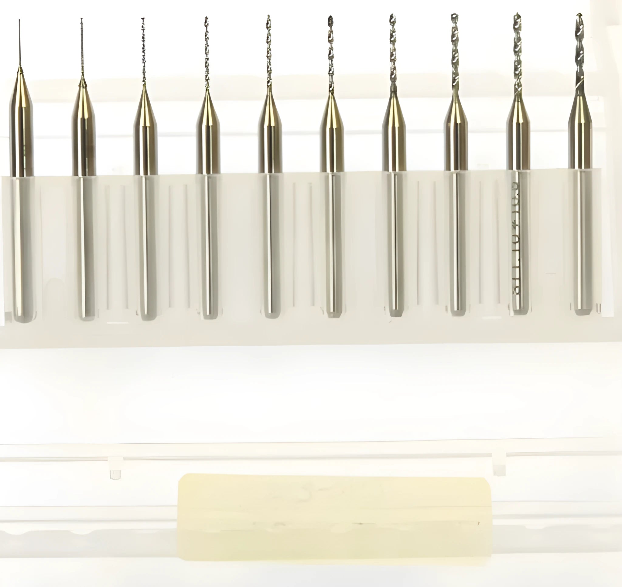 Set of imported tungsten carbide micro engraving bits for electronics and PCB processing