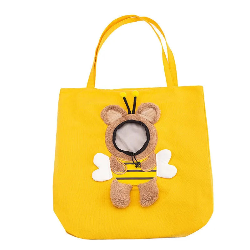 Little Bee Design pet carrier bag for cats and dogs in blue colour
