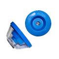 Blue electric hammer dust cover for drill accessories with debris collection cavity