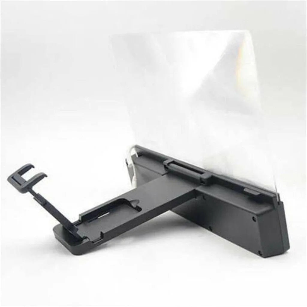 12-inch foldable mobile phone screen amplifier with gooseneck stand and speaker