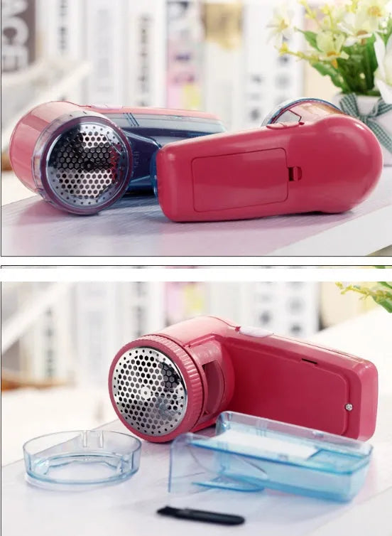 Portable electric clothing lint remover device with compact design for sweater maintenance