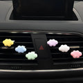 Resin Baiyun cartoon car air vent fragrance clip in pastel colours