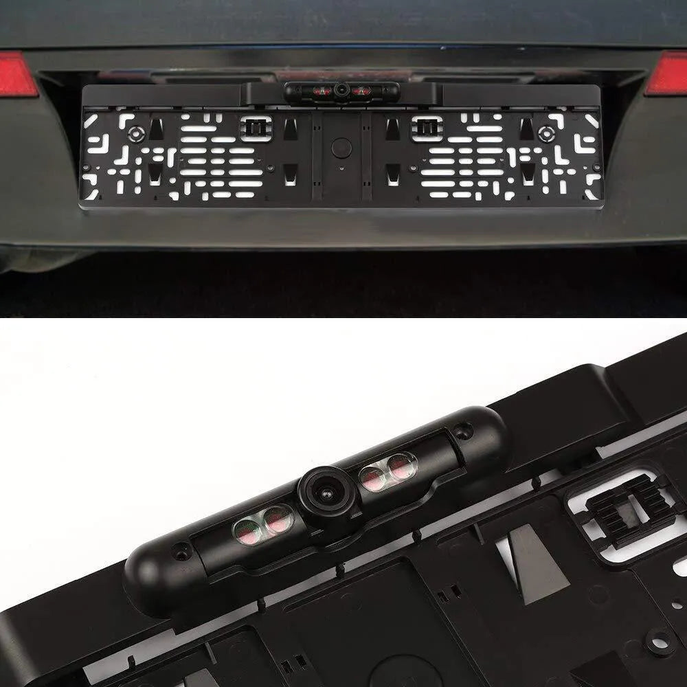 Black plastic infrared four lights car reversing camera for GM vehicles