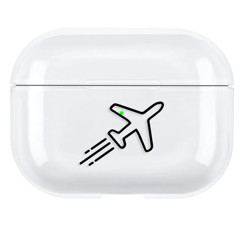 Simple solid colour PC protective shell case for Apple AirPods Pro 3 earphones