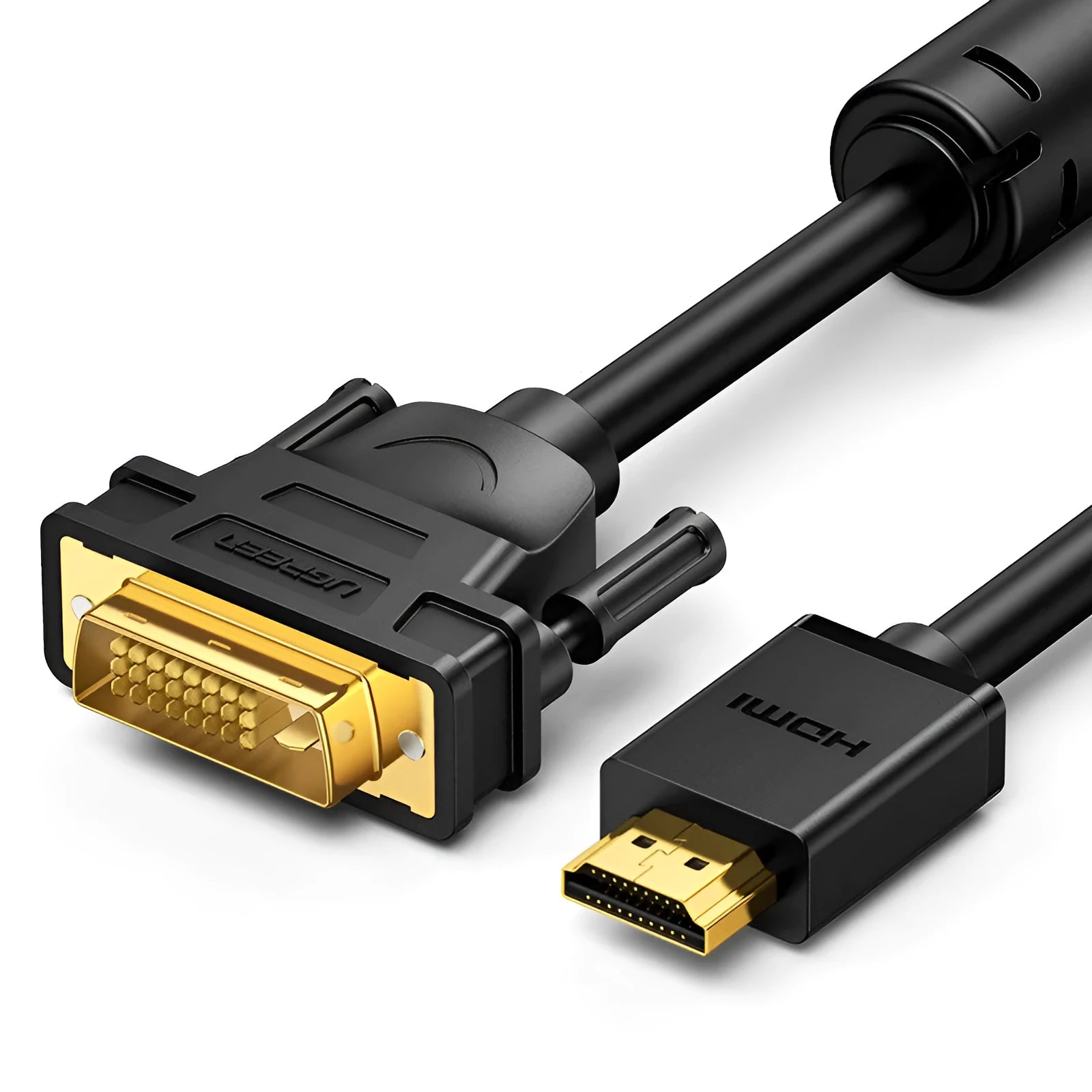 HDMI adapter cable for laptop to display connection with round line design