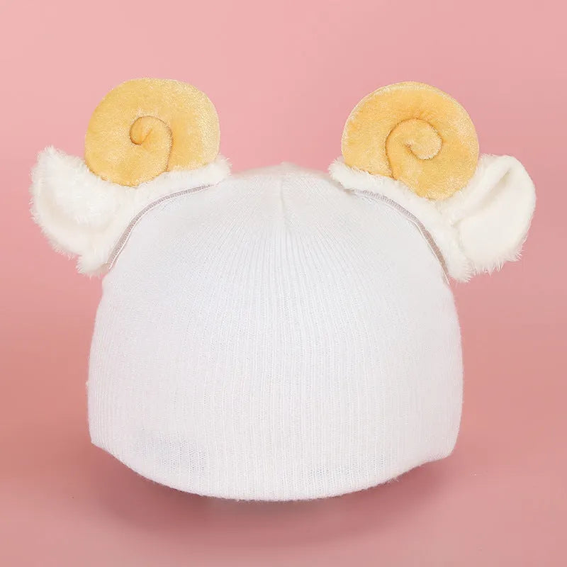 Plush fabric cartoon design helmet cover for motorcycle helmet decoration in medium size