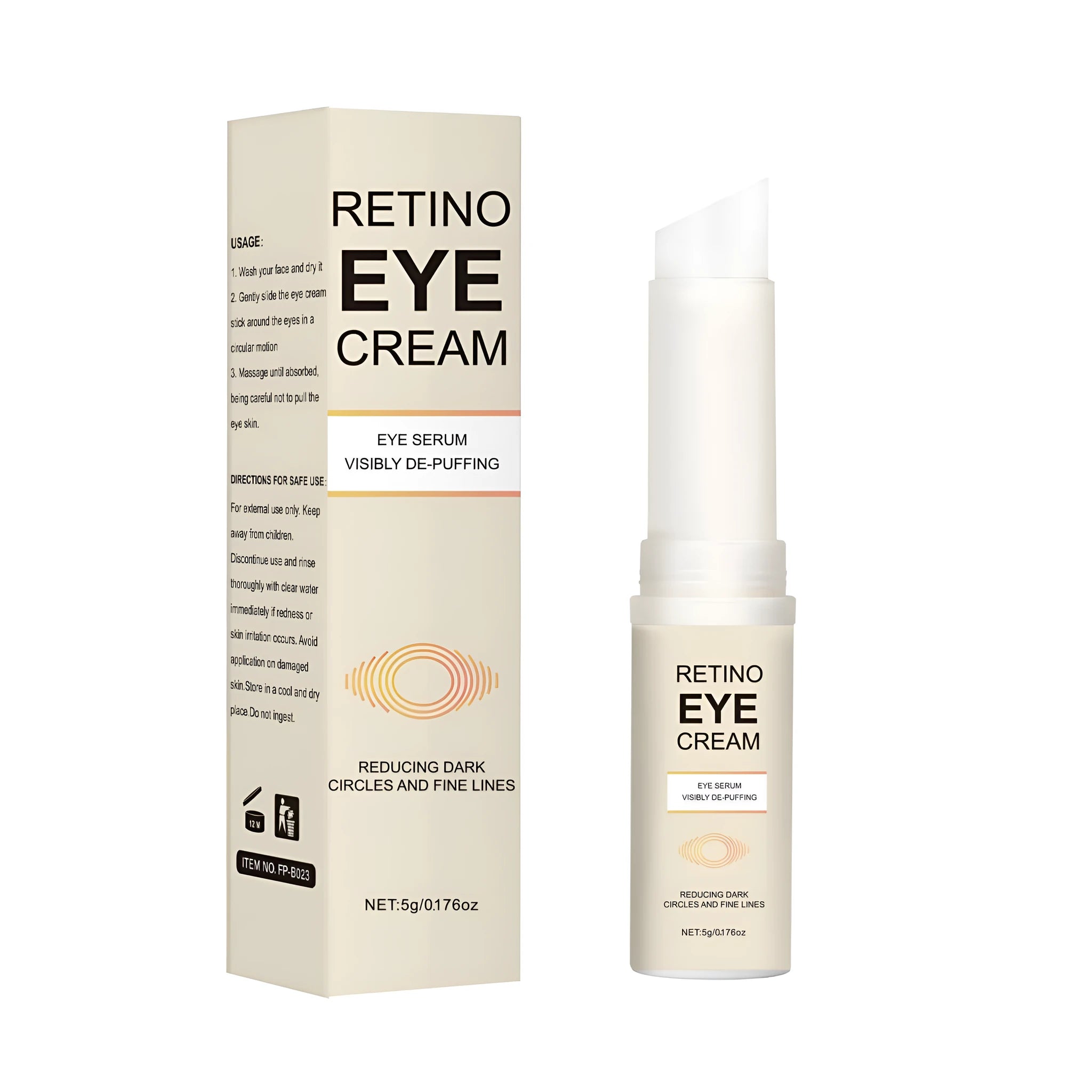 5g eye cream jar for dark circles and moisturising, universal skin type
