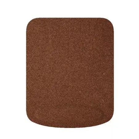 Acorn Natural Cork Wrist Mouse Pad in carbonised finish with visible wrist support, 210x265mm