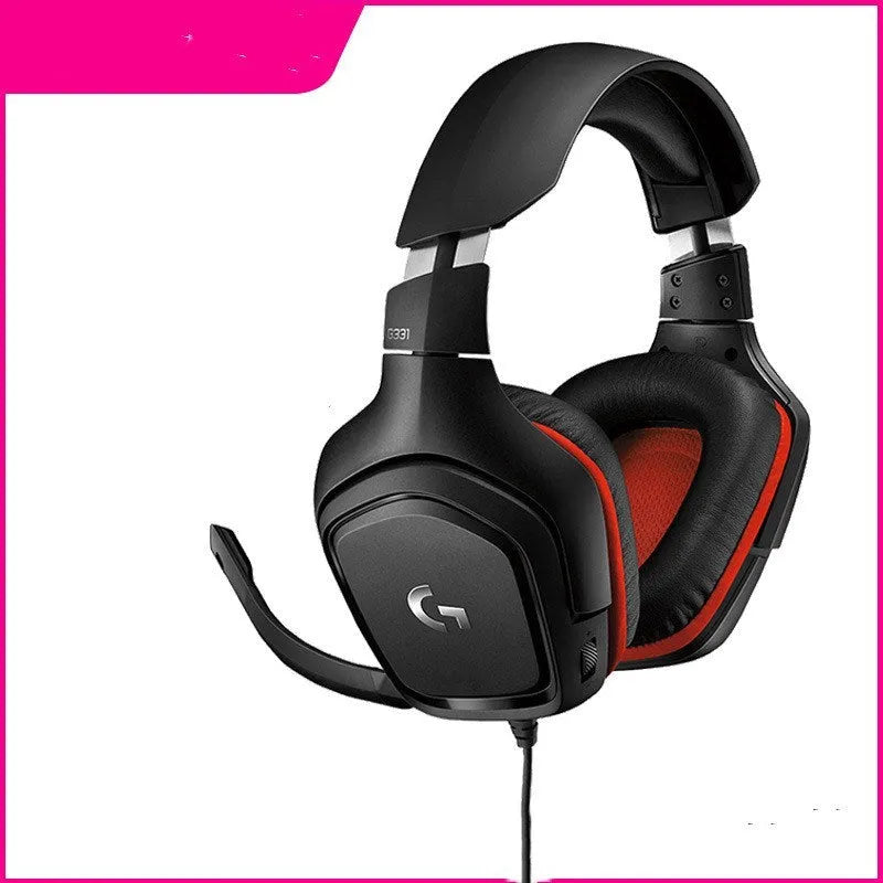 G331 stereo gaming headset with microphone on a dark background, showing padded headband and ear cups.