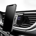 Glory black car phone holder mounted on vehicle air vent holding smartphone