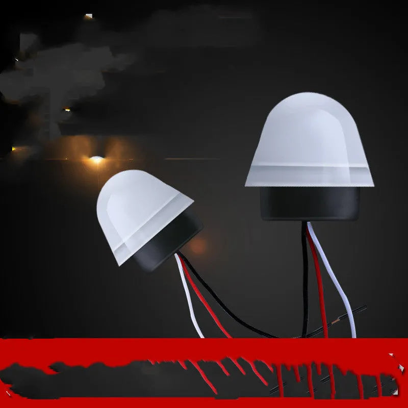 White automatic induction street lamp for outdoor lighting with 3-5 metre sensor range