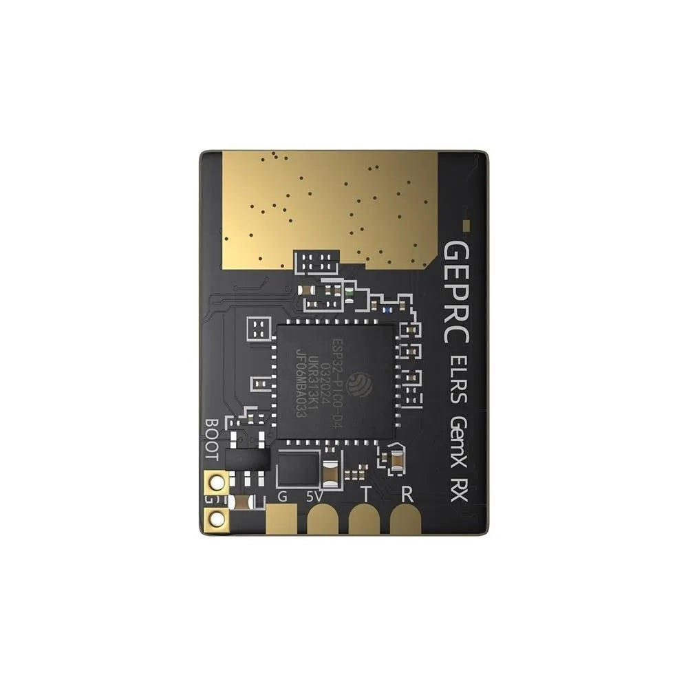 FPV drone dual-frequency receiver with metal housing and two T-shaped antennas