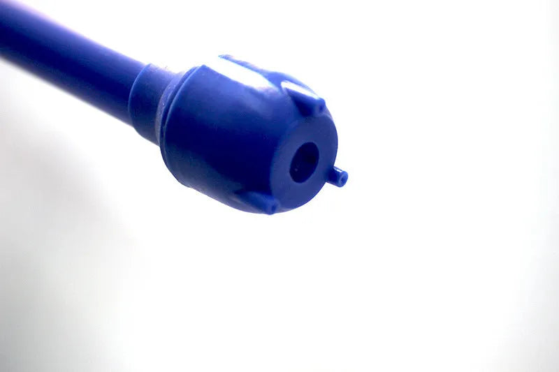 Manual hand pump siphon for fuel and liquid transfer in red or blue colour