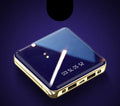 Compact rectangular 20000mAh power bank with multiple USB ports in choice of four colours