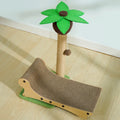 Wooden beach chair style cat climbing frame with scratch board and pet nest