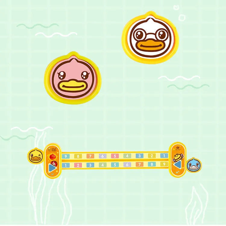 Yellow plastic children's digital resolution ruler measuring 24.5cm with cartoon educational design