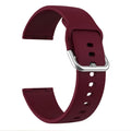 Fitbit Versa 3 Sense 2 replacement silicone strap with silver buckle in multiple colour options