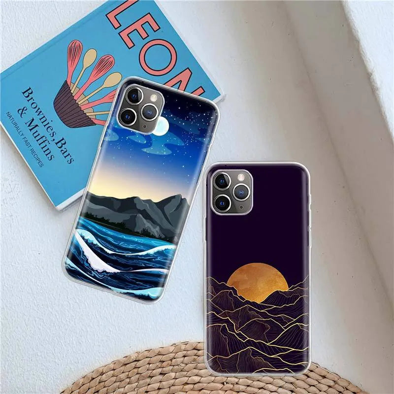 TPU phone case for iPhone 15 Pro Max with anime flower print and drop resistant protection