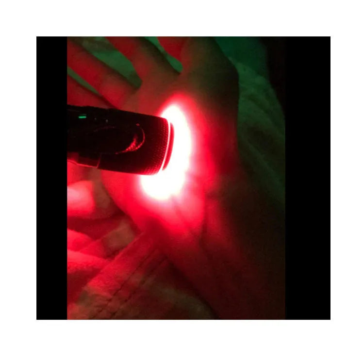 Black aluminium alloy smart vein locator for medical vein detection with red LED illumination