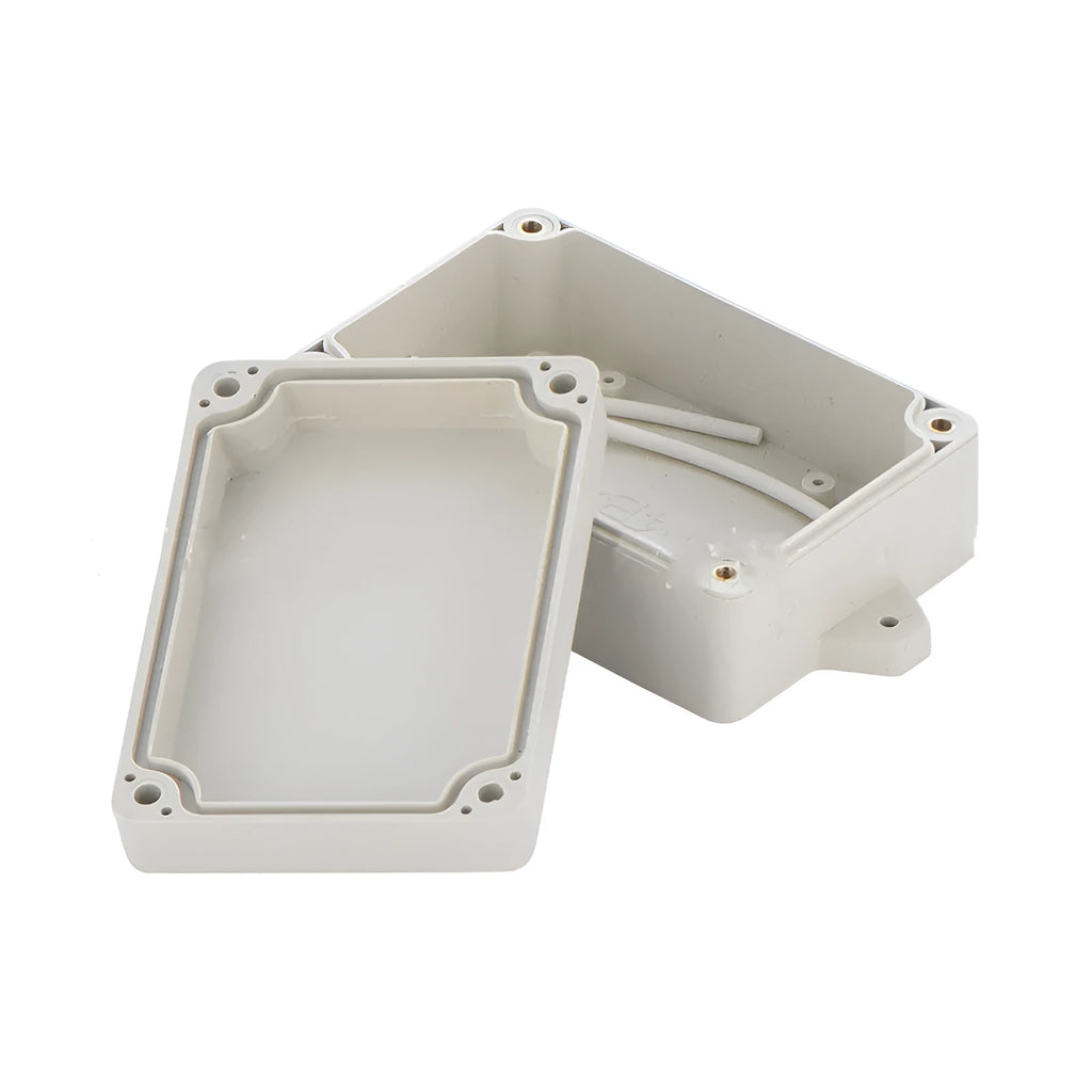 F4B-1 white ABS plastic waterproof instrument enclosure box for electronics.