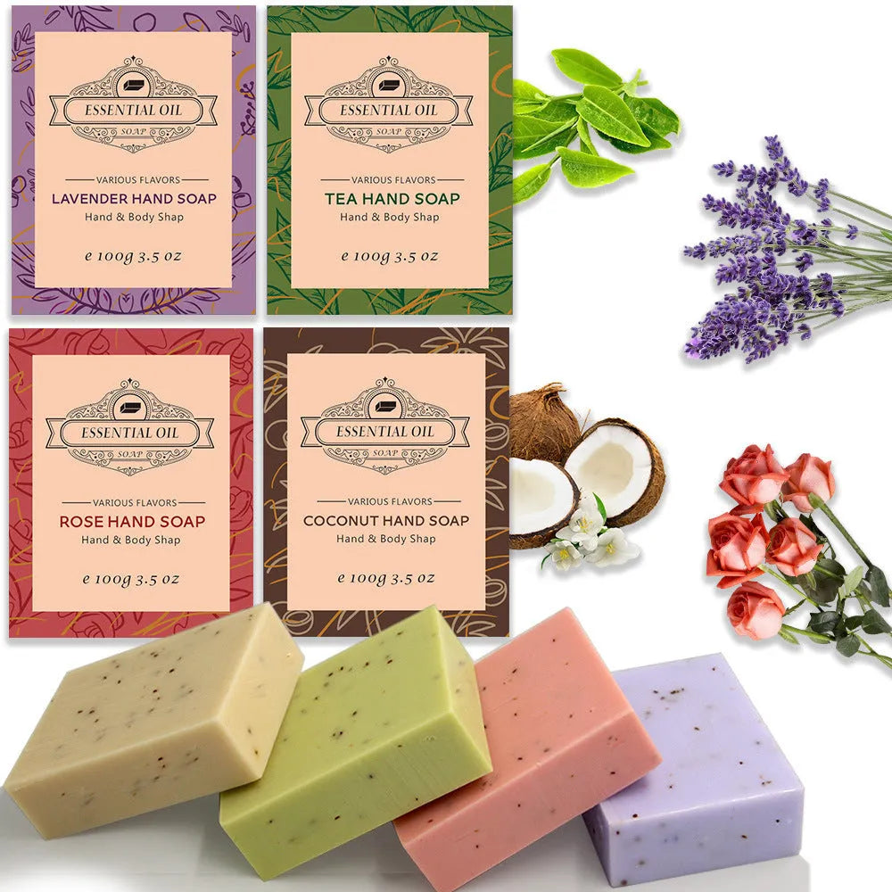 Handmade frosted essential oil soap bar in 100g size with choice of scents.