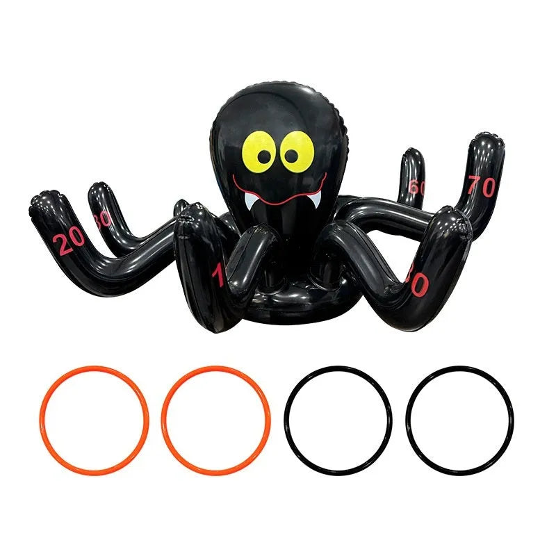 Ghost festival inflatable octopus ferrule throwing toy in multiple colour options for teenagers