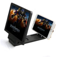 Black and white radiation-proof 3D mobile phone stand with screen amplifier