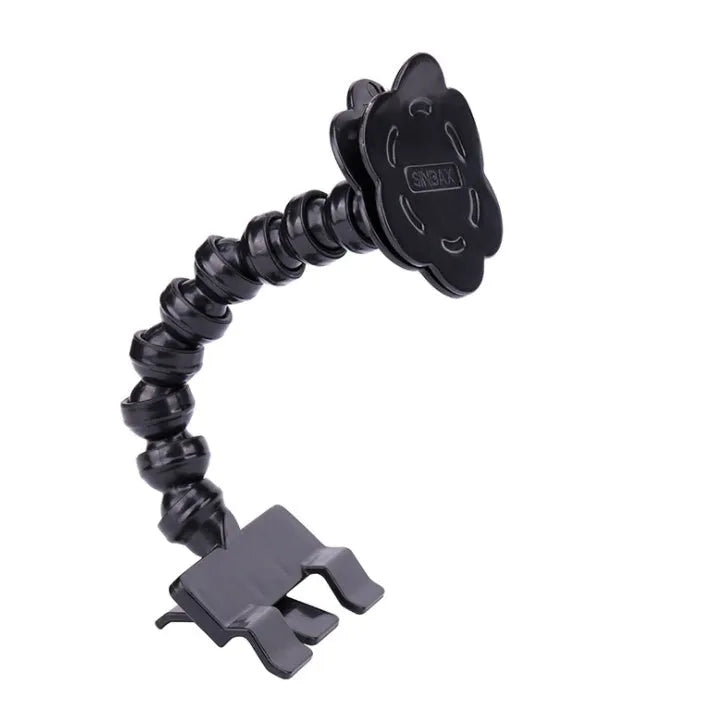 Pet selfie stick with retractable PVC pole and two detachable clips for hands-free photography