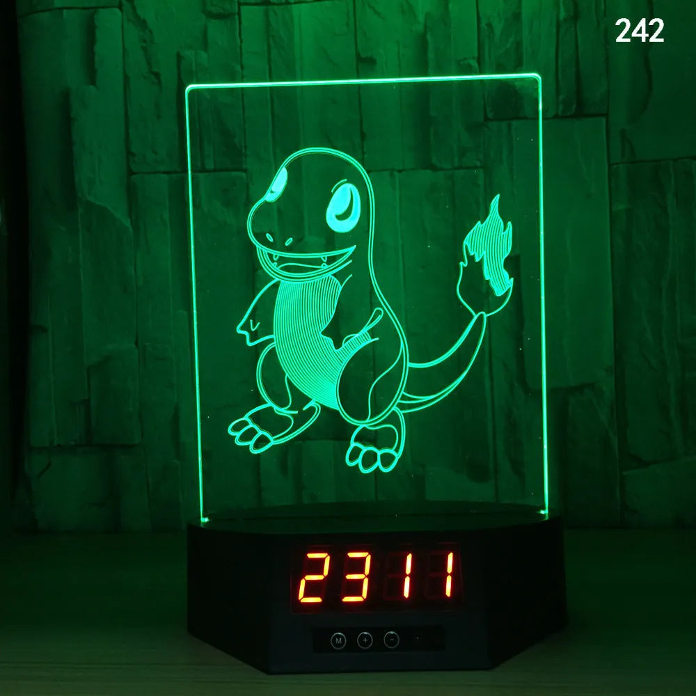 Glowing blue 3D dolphin-shaped LED night light on a table with remote control.