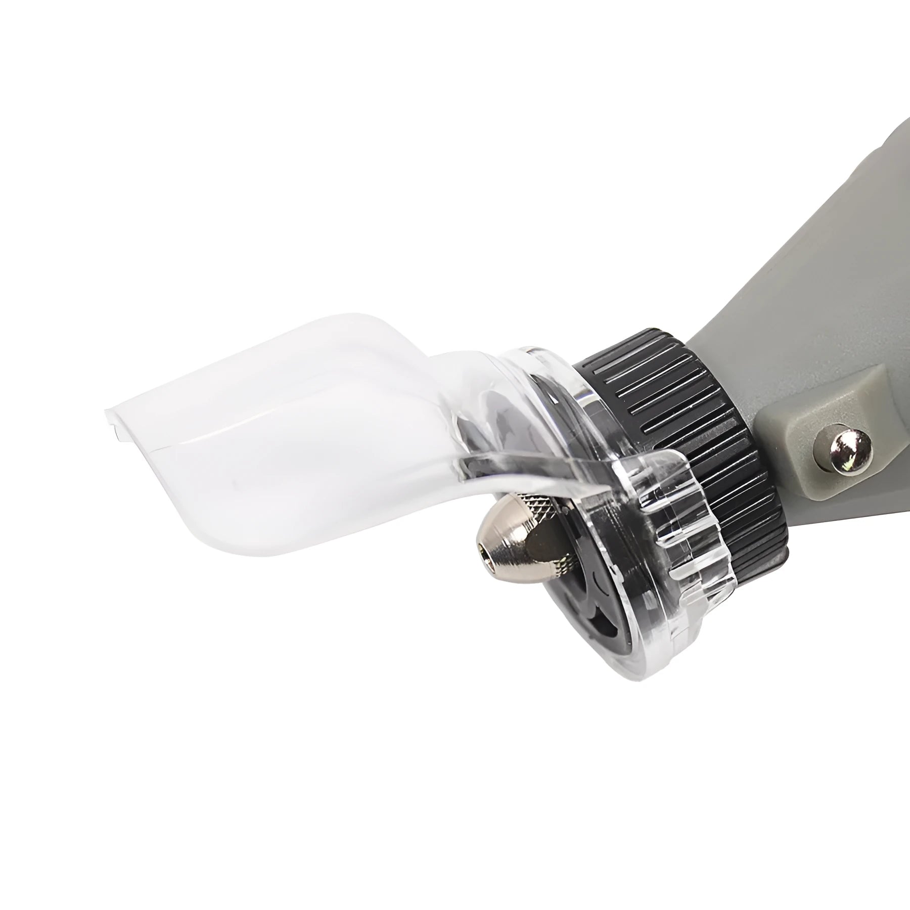 Transparent plastic safety cover for Delta grinder with 17.5-19mm thread port
