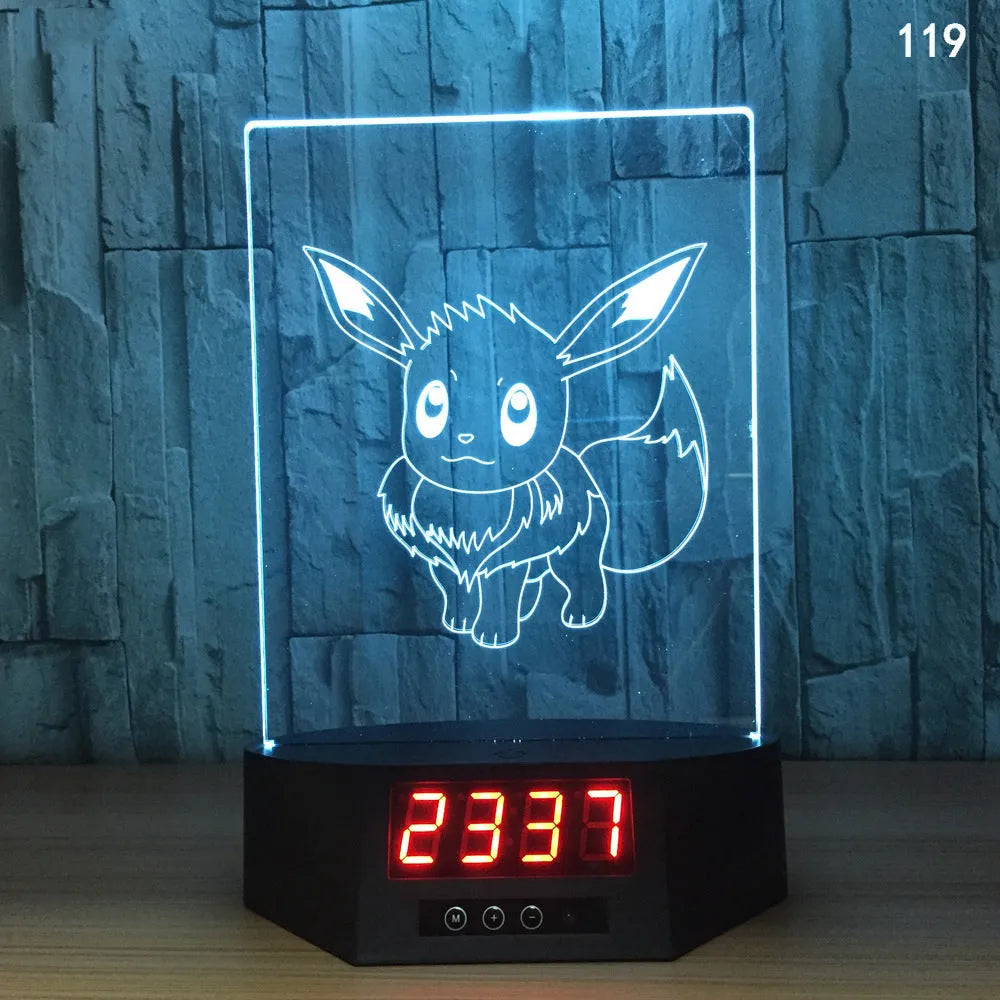 Glowing blue 3D dolphin-shaped LED night light on a table with remote control.