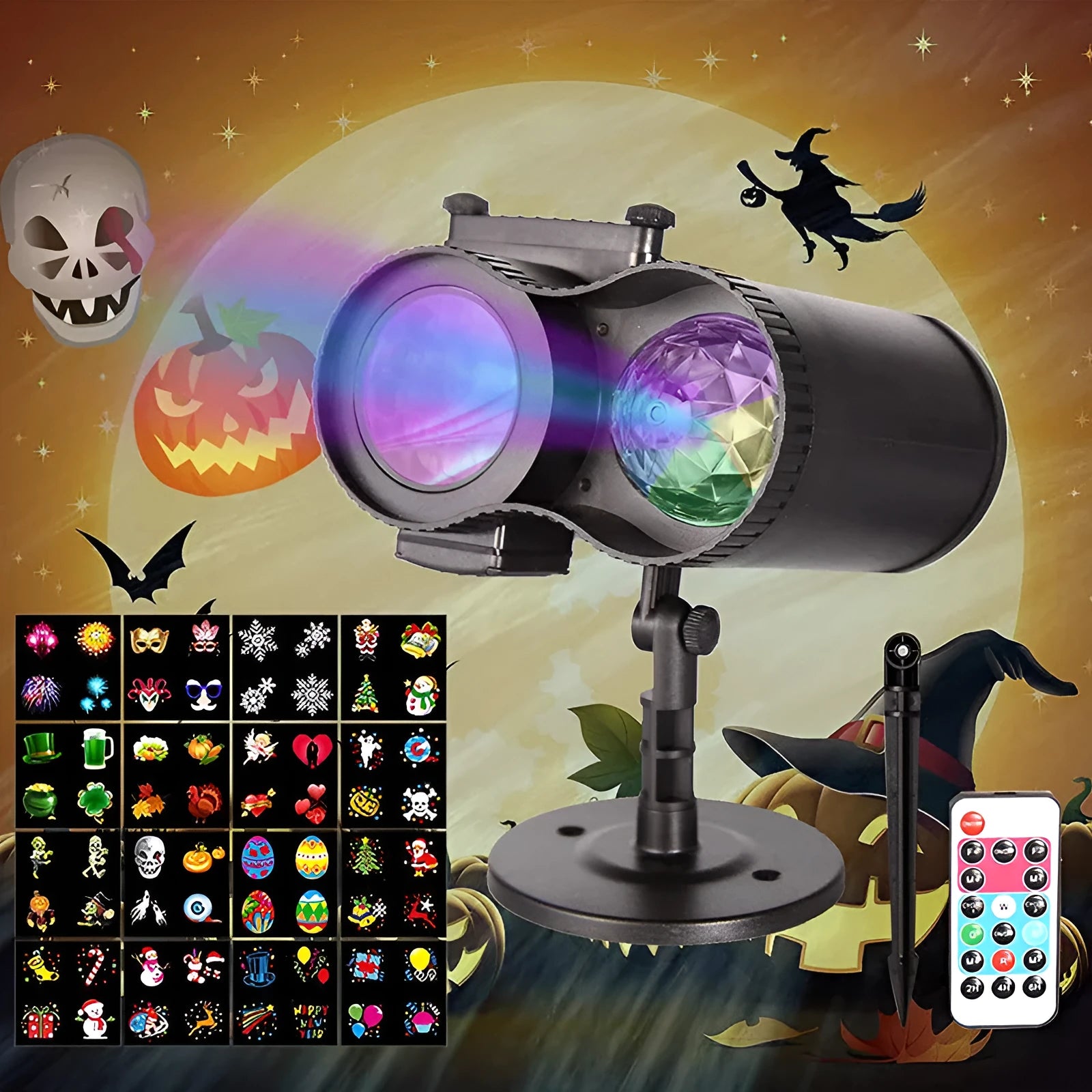 Outdoor waterproof double tube animated watermark light with IP65 rating and LED technology