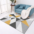 Machine-woven rectangular crystal velvet carpet in polyester fibre with 81-90% polyester content, available in multiple sizes from 40x60cm to 120x160cm