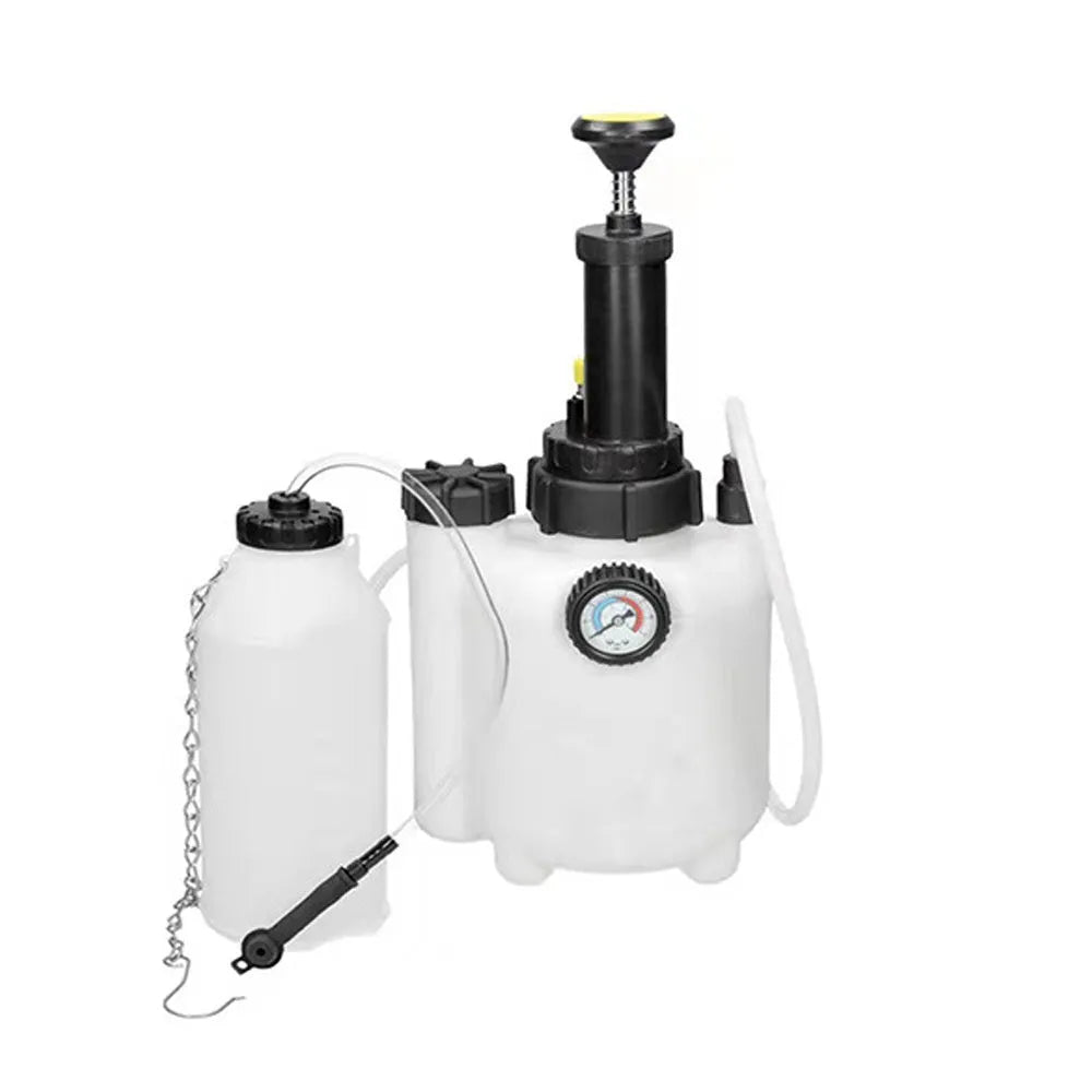 White 3 litre brake oil tank replacement tool for automobile brake fluid changes
