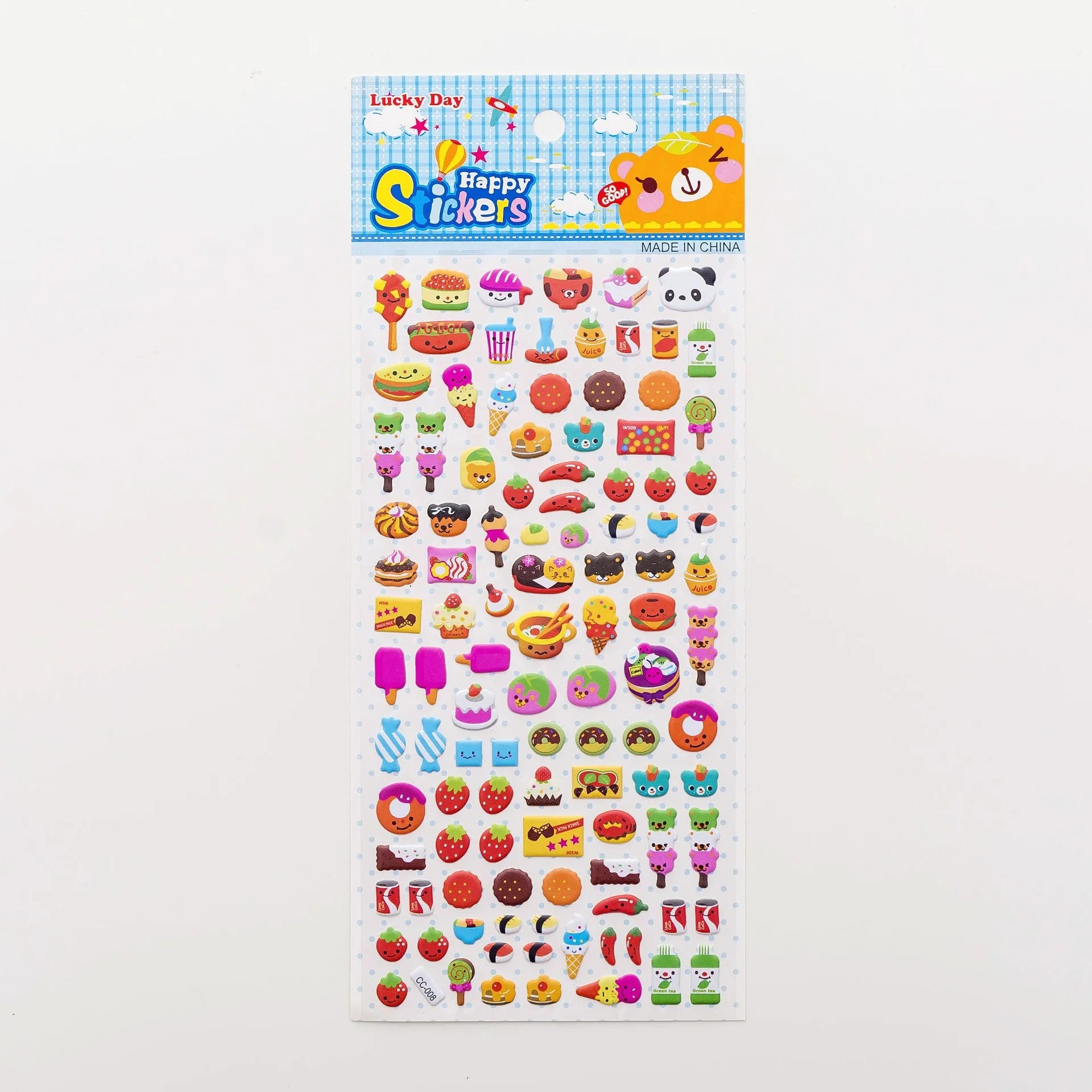 Cartoon three-dimensional bubble sticker featuring an alpaca design on a white background