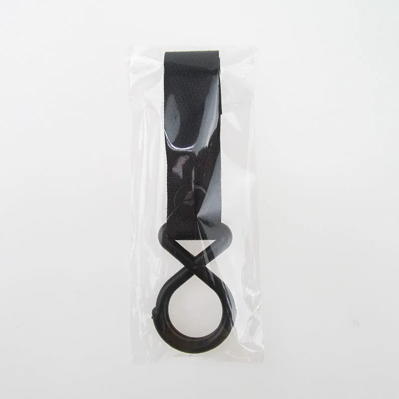 Nylon luggage velcro hook showing multiple colour options against travel bag background