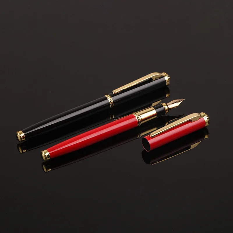Metal rollerball pen 0.5mm fine nib black colour with alternative ink system