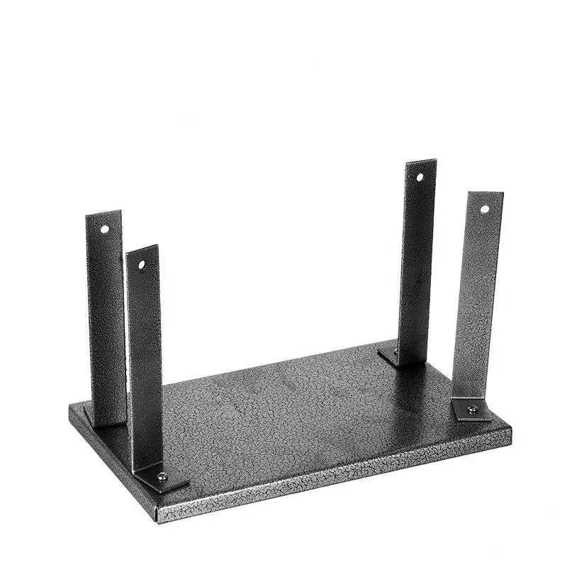 Black iron flip chip bracket accessory for portable electric planers measuring 285mm long
