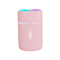 Ultrasonic portable car diffuser humidifier USB 240ml 4H 8H timer pink white black green