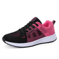 Women's casual flat board shoes with tide net top design and back lacing closure